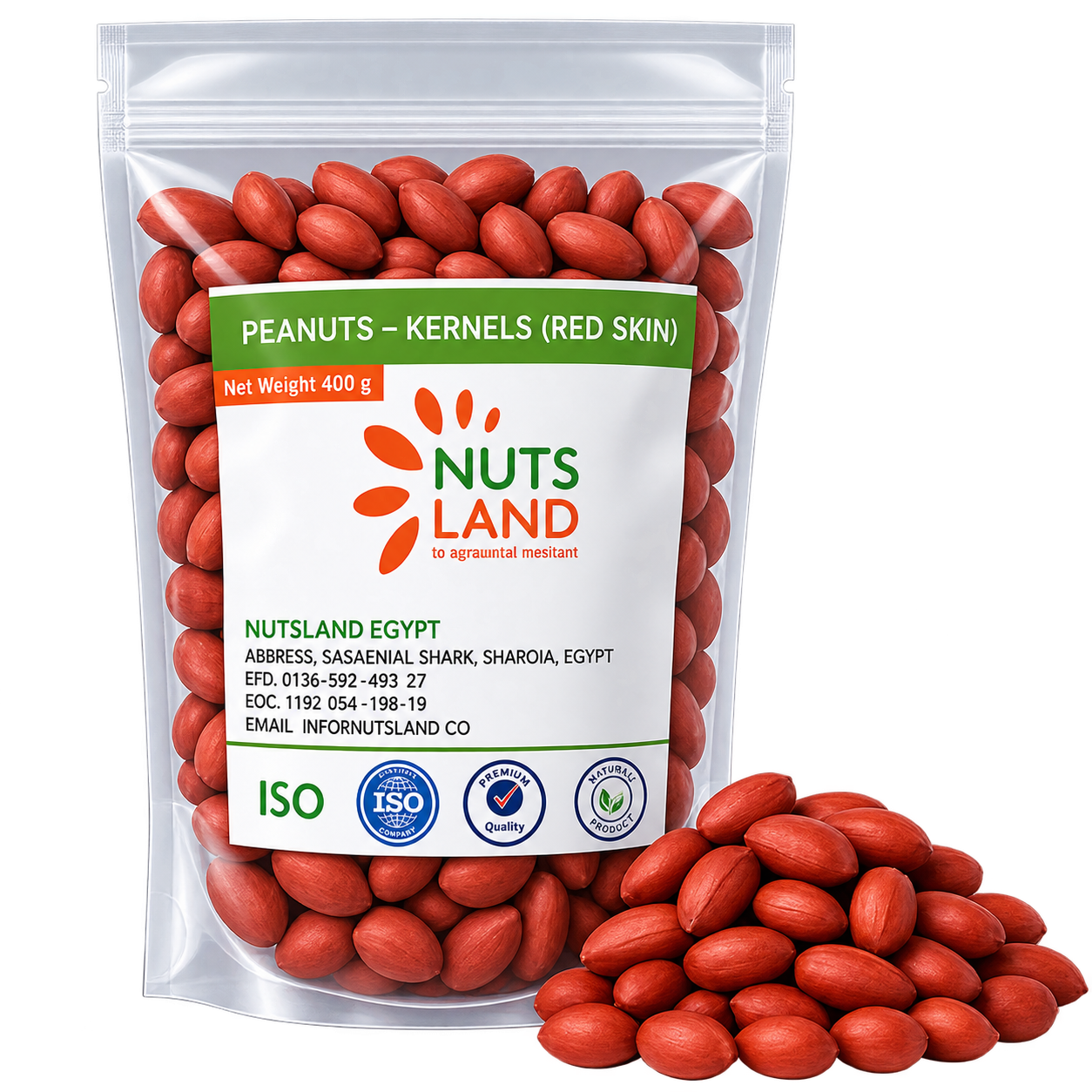 Peanuts Kernels — Red Skin